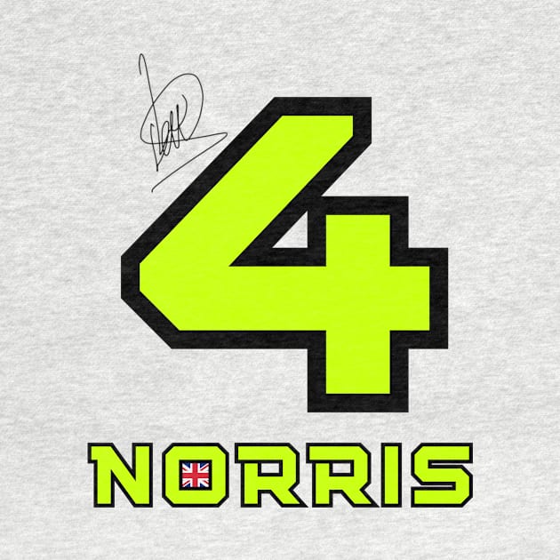 Lando Norris Signature Design by Formula Ghostly